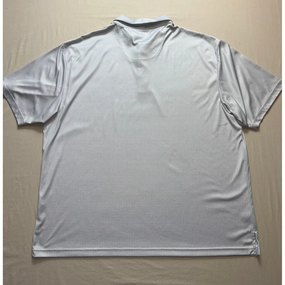 Ben Hogan Performance Mens 3XL Golf Polo Shirt Grey Purple Colorblock Striped